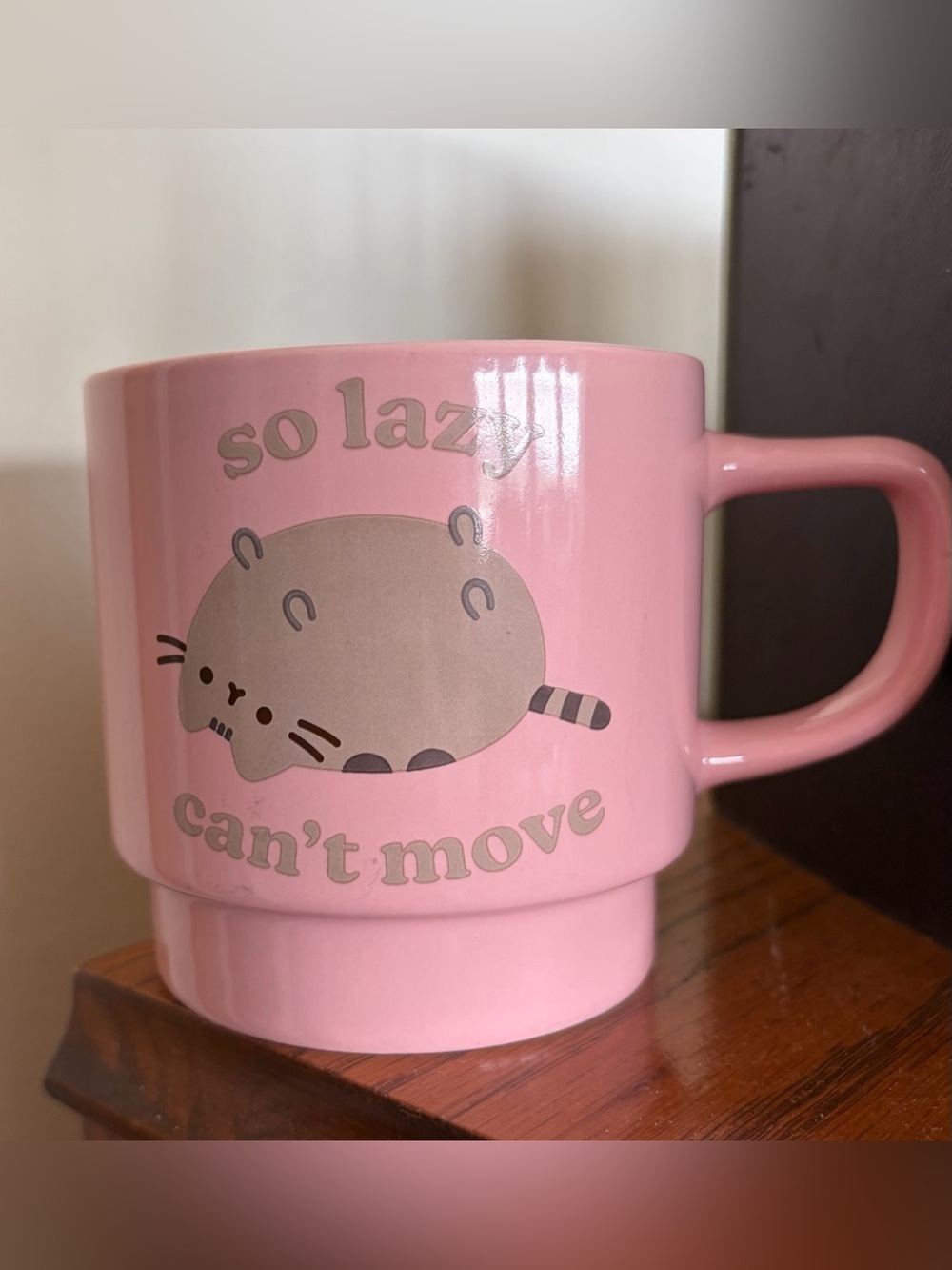 Pusheen Pink Ceramic Mug with Brand Logo